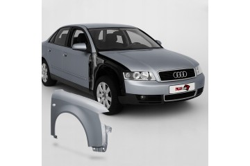 BLU Mudguard AUDI A4 B6 LY7W right silver 00 04 front galvanized Packaging status original