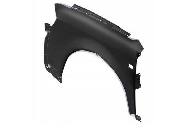 BLU Mudguard AUDI A4 B6 LY7W right silver 00 04 front galvanized Car type passenger cars