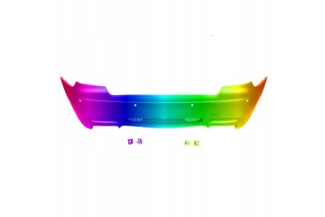 Rear bumper M PACKAGE PDC two double pipes BMW 3 E92 E93 03 06 12 13 Part manufacturer Blic
