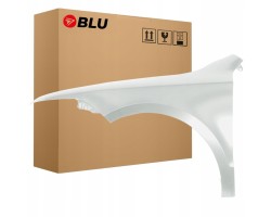 BLU Mudguard SKODA SUPERB II 3T 9156 left silver 08 13 front ReflexSilber