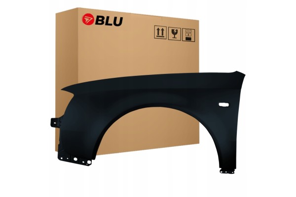 BLU Mudguard AUDI A6 C5 LZ9W left black 01 05 front lift EbonySchwarz