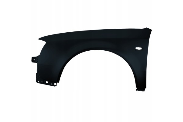 BLU Mudguard AUDI A6 C5 LZ9W left black 01 05 front lift EbonySchwarz Color black