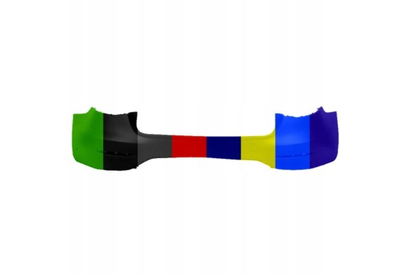 Bumper top rear AMG STYLING with holes for parking machine for painting