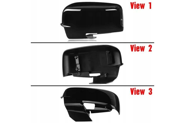 Mirror housings DODGE RAM 1500 2013 2018 BLACK GLOSS Part manufacturer no brand