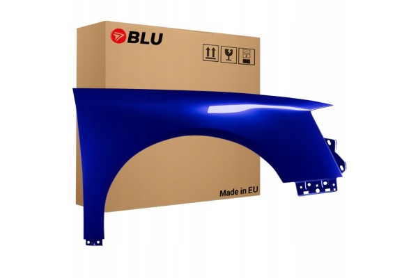 BLU Mudguard VW PASSAT B6 LC5E right blue 05 10 front galvanized CobaltBlau
