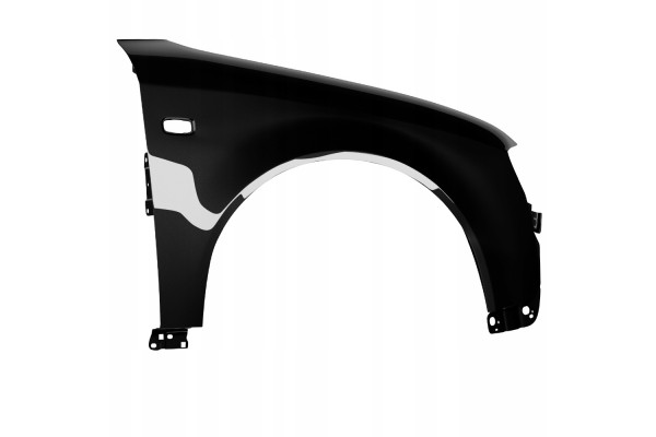 BLU Mudguard AUDI A4 B6 LZ9W right black 00 04 front galvanized Part manufacturer BLU