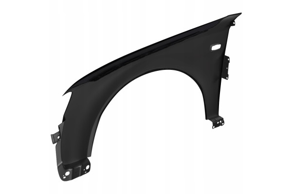 BLU Mudguard AUDI A4 B6 LZ9W right black 00 04 front galvanized Product weight with unit packaging 5 kg