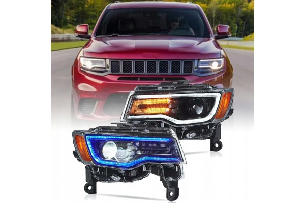 Headlights Lamp L R Full Led Tuning Jeep Grand Cherokee WK2 Lift 2013 2022