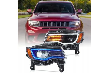 Headlights Lamp L R Full Led Tuning Jeep Grand Cherokee WK2 Lift 2013 2022
