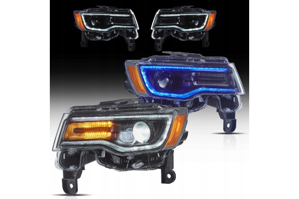 Headlights Lamp L R Full Led Tuning Jeep Grand Cherokee WK2 Lift 2013 2022 Catalog number of the part YAA DQ 0508 2B32C 3