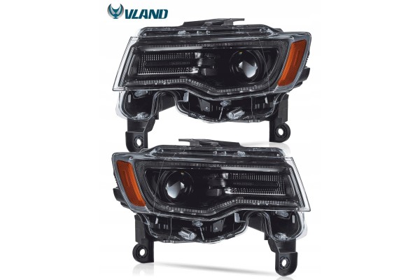 Headlights Lamp L R Full Led Tuning Jeep Grand Cherokee WK2 Lift 2013 2022 Installation side multipurpose