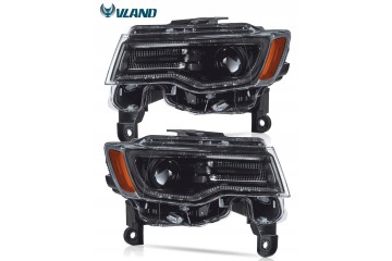 Headlights Lamp L R Full Led Tuning Jeep Grand Cherokee WK2 Lift 2013 2022 Installation side multipurpose