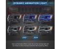 Headlights Lamp L R Full Led Tuning Jeep Grand Cherokee WK2 Lift 2013 2022 Version European