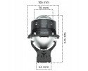 Lenses projectors Bi LED 3 Rapid Eco Regeneration Headlights 2pcs Installation side left right