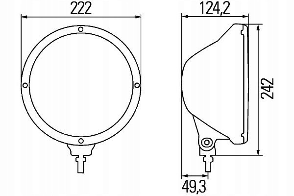 HALOGEN LONG RANGE REFLECTOR HELLA RALLYE 3003 BLUE CHROME FRAME Part manufacturer Hella