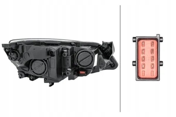 HEADLAMP LAMP LEFT WITH MOTOR FOR ADJUSTMENT Packaging status original