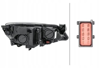 HEADLAMP LAMP LEFT WITH MOTOR FOR ADJUSTMENT Packaging status original