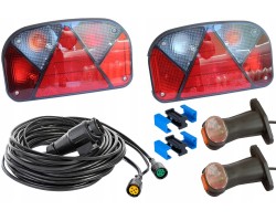 Set of trailer lights ASPOCK Rear lamps marker lamps 8m beam