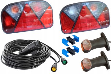 Set of trailer lights ASPOCK Rear lamps marker lamps 8m beam Part manufacturer Aspock