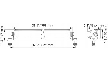 Long range headlamp Hella 1FJ358176311 Light source LED