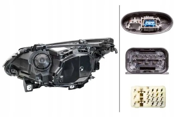 HEADLIGHT LAMP 1ZS 169 009 121 HELLA BMW 5 E60 Packaging status original