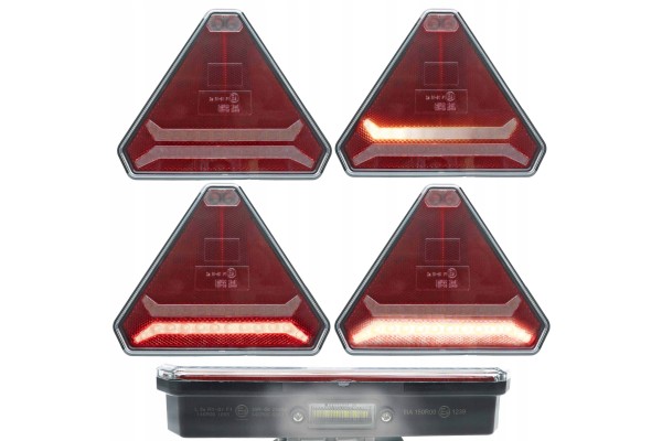 SET OF WIRELESS LED REAR LAMPS FOR MAGNET 12 24V 6 FUNKJI Installation side rear