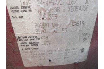 ENGINE VW PASSAT B5 1 9 TDI AFN COMPLETE MOVIE Part manufacturer Volkswagen OE