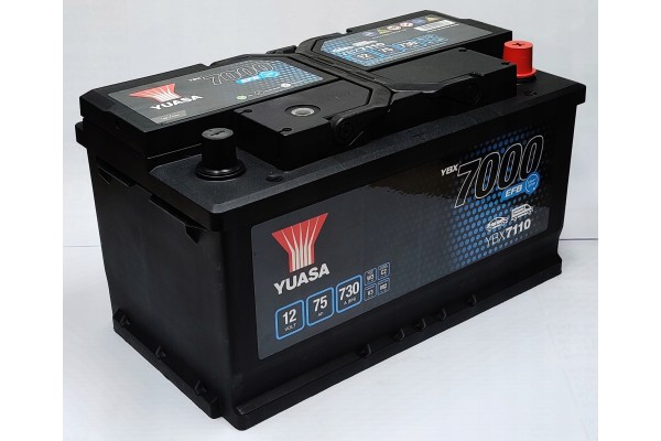 CAR BATTERY YUASA EFB 75AH 730A YBX7110 P
