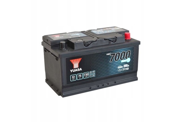 CAR BATTERY YUASA EFB 75AH 730A YBX7110 P Packaging status original