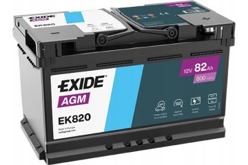 Battery Exide AGM EK800 new reinforced model EK820 fresh 2026