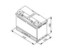 Starting battery BOSCH Catalog number of the part 0 092 S50 110