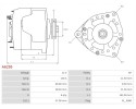 New Alternator TOYOTA Land Cruiser 4 7 V8 LEXUS GX 470 4 7 V8 Catalog number of the original TOYOTA 27060 50360 TOYOTA 270605036