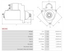 New Starter JOHN DEERE 8430 9 0 JOHN DEERE 4930 9 0 JOHN DEERE T670 9 0 Catalog number of substitutes AS PL ABE9001