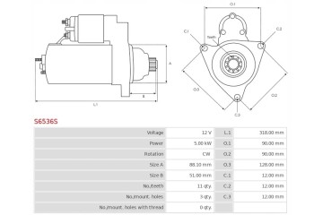 New Starter JOHN DEERE 8430 9 0 JOHN DEERE 4930 9 0 JOHN DEERE T670 9 0 Catalog number of substitutes AS PL ABE9001