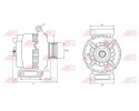 Alternator AS PL A1016PR Catalog number of substitutes Airstal 20 0113 AS PL ACH9009S BTS Turbo G101896 BTS Turbo G106695 CASCO 