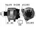 ALTERNATOR ERA for FORD GRAND 1 6 Part manufacturer ERA