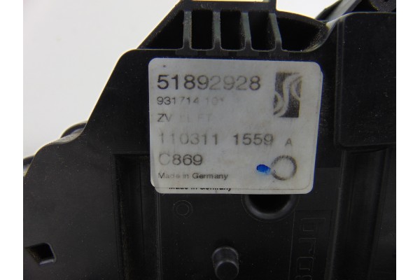 51892928  CERRADURA PUERTA DELANTERA IZQUIERDA FIAT III EVO PUNTO (199) Dynamic 2011 51892928 204051 FIAT - 3