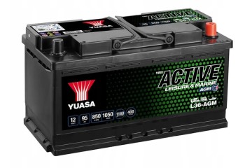 YUASA 95Ah 850A L36 AGM AGM P 12V Rechargeable Motorhome Boat Safe