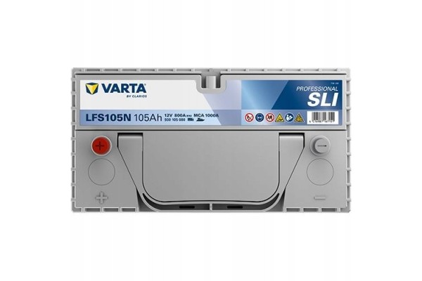 Camper Battery 105Ah 12V Varta 100ah UPS Photovoltaics Polarity right