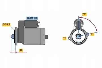 Starter Bosch 0 001 123 016 Catalog number of substitutes A Z Meisterteile AZMT 53 010 1038 AS PL S0253 AS PL S0253 SEG AS PL S0