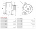 New Alternator TOYOTA Auris 1 6 TOYOTA Auris 1 8 TOYOTA Corolla 1 6 Catalog number of substitutes ANDEL ANM98324 AS PL ACH9008S 