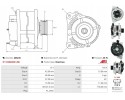New Alternator FORD Mustang 3 7 V6 Catalog number of substitutes AS PL A6624S AS PL ACH9017S