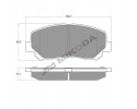 Kit de freno delantero con discos ventilados y pastillas para Mazda CX