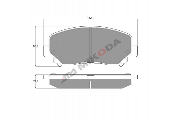 Kit de freno delantero con discos ventilados y pastillas para Mazda CX