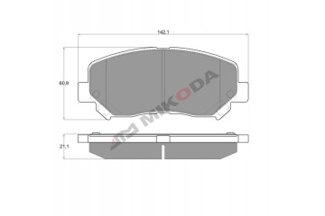 Kit de freno delantero con discos ventilados y pastillas para Mazda CX