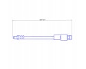 BMW E60 E61 Steel Braided Teflon Flexible Brake Cables Catalog number of the part ZPET 0108 Przewody hamulcowe teflonowe w oploc