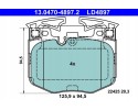 BRAKE PADS FRONT CERAMIC ATE BMW 3 G20 17 5 G30 18 6 17 7 15 X3 X5 Part manufacturer ATE