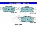 BRAKE PADS FRONT ATE CERAMIC J GRAND CHEROKEE 12 MB GL CLASS 12 Catalog number of the part 13 0470 7282 2