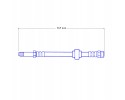 VOLVO S60 1 V70 2 S80 1 Steel Braided Teflon Brake Cables Packaging status original