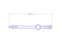 VOLVO S60 1 V70 2 S80 1 Steel Braided Teflon Brake Cables Catalog number of the part ZPET 1153 Przewody hamulcowe teflonowe w op